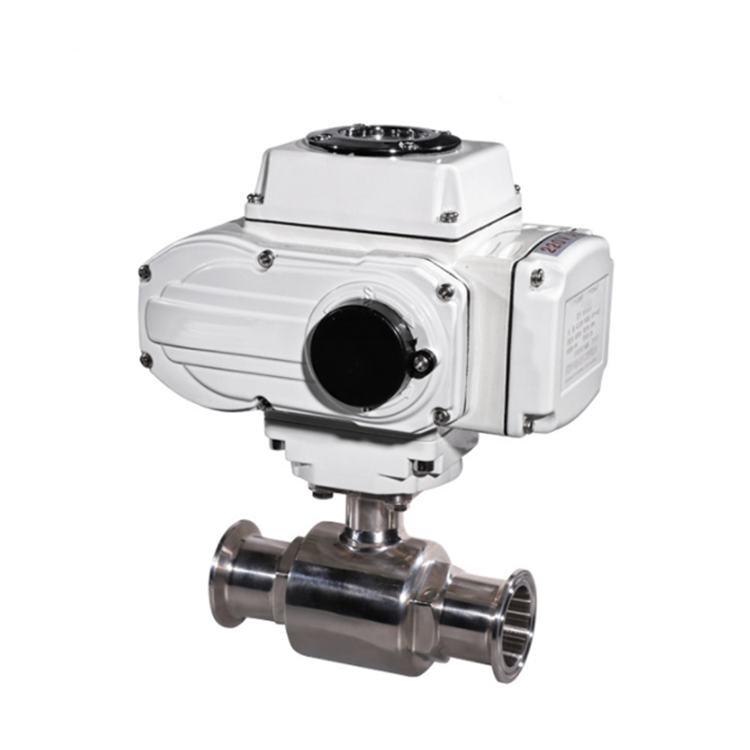 Q981F-16P/R 电动卡箍浮动球直通流道软密封不锈钢(304、316)球阀