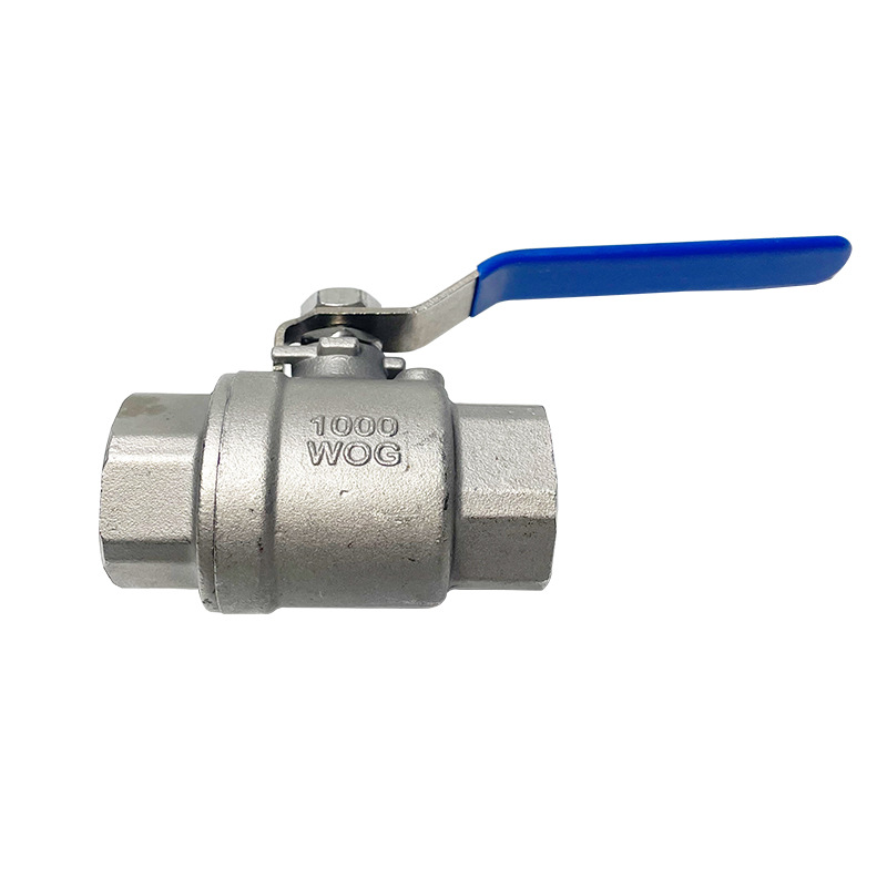 Q11F-16P/R 手动内螺纹浮动球直通流道软密封不锈钢(304、316)两片式球阀