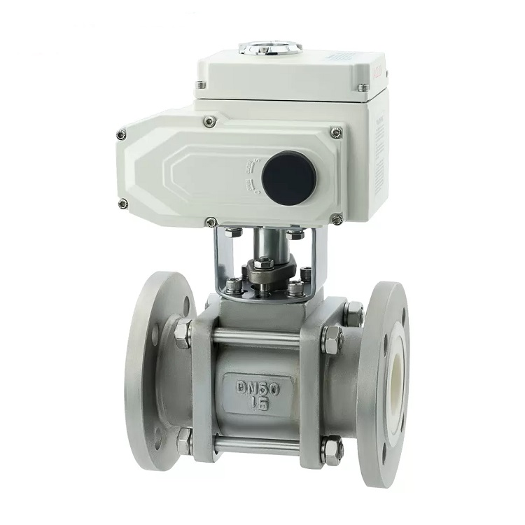 Q941TC-16C 电动法兰直通流道陶瓷铸钢(WCB)球阀
