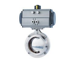 D681X-10/16P 卫生级卡箍气动蝶阀