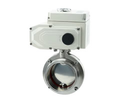 D981X-10/16P 电动卫生级卡箍蝶阀