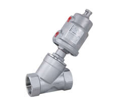 Q3 螺纹气动角座阀(不锈钢头)