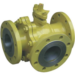 Q45F型PN16~PN40三通球阀(T型通道)