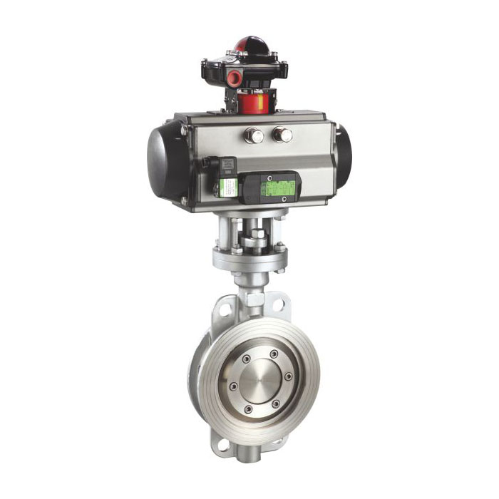 D673H气动硬密封蝶阀